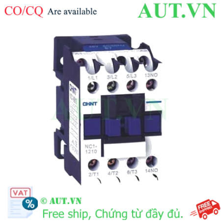 Ảnh của Công tắc tơ 3 pha CHINT NC1-1210 220VAC 12A 5.5kW 1NO
