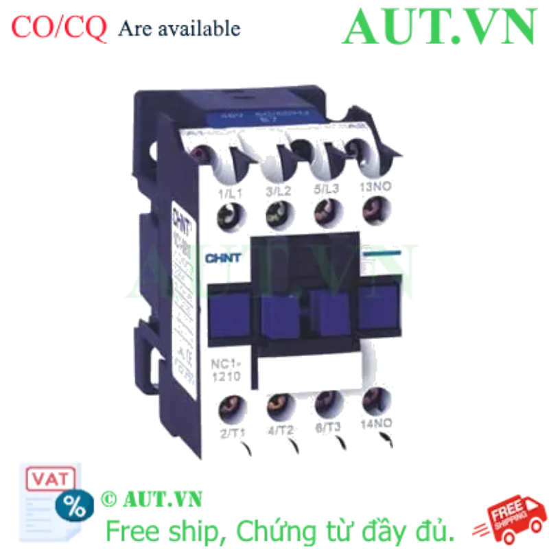 Ảnh của Công tắc tơ 3 pha CHINT NC1-1210Z 24VDC 12A 5.5kW 1NO