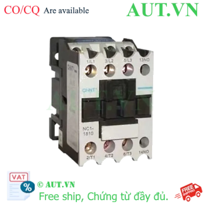 Ảnh của Công tắc tơ 3 pha CHINT NC1-1810Z 220VDC 18A 7.5kW 1NO
