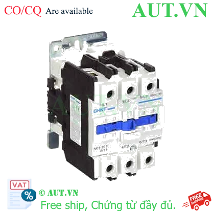 Ảnh của Công tắc tơ 3 pha CHINT NC1-8011 380VAC 80A 37kW 1NO+1NC