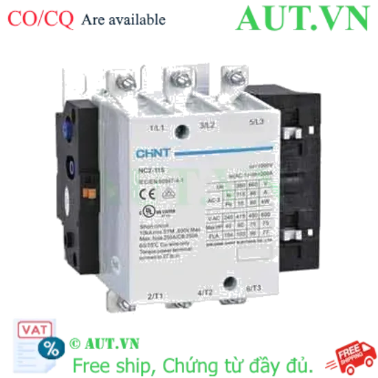 Ảnh của Công tắc tơ xoay chiều 115-800A CHINT NC2-115 220V-240V 