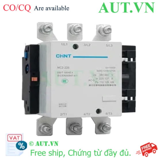 Ảnh của Công tắc tơ xoay chiều 115-800A CHINT NC2-225 380V 