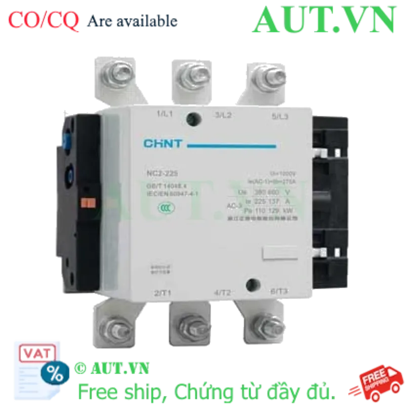 Ảnh của Công tắc tơ xoay chiều 115-800A CHINT NC2-225Z 220V 