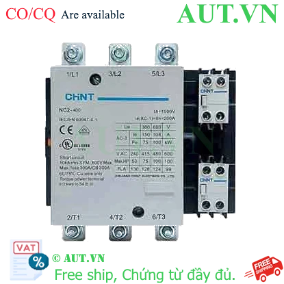 Ảnh của Công tắc tơ xoay chiều 115-800A CHINT NC2-400Z 220V 