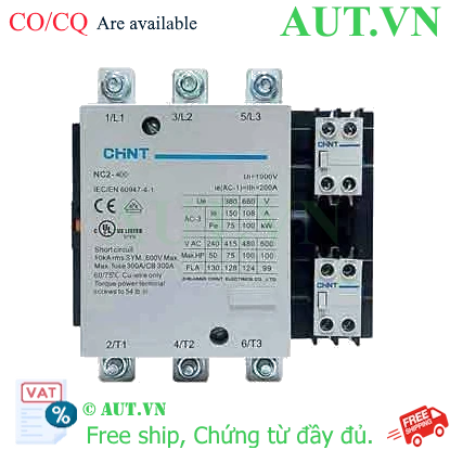 Ảnh của Công tắc tơ xoay chiều 115-800A CHINT NC2-400Z 220V 
