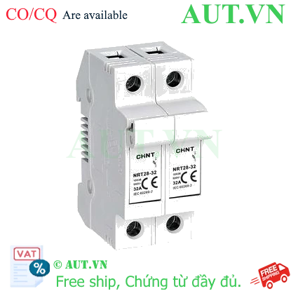 Ảnh của Đế cầu chì CHINT NRT28-32 2P base (EU) 