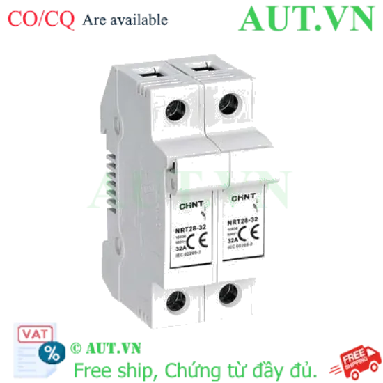 Ảnh của Đế cầu chì CHINT NRT28-32 2P base (EU) 