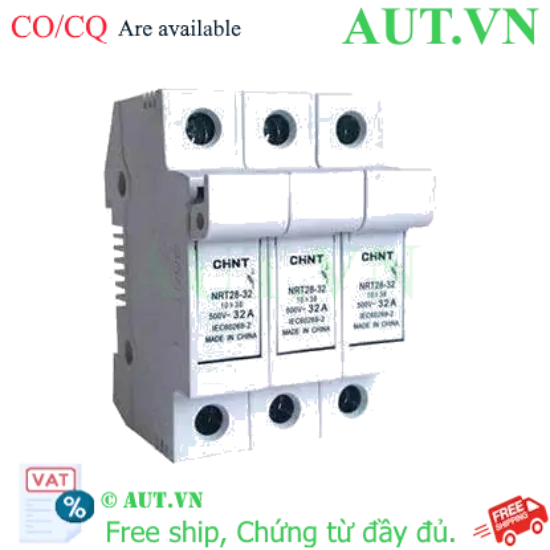 Ảnh của Đế cầu chì CHINT NRT28-32 3P base (EU) 