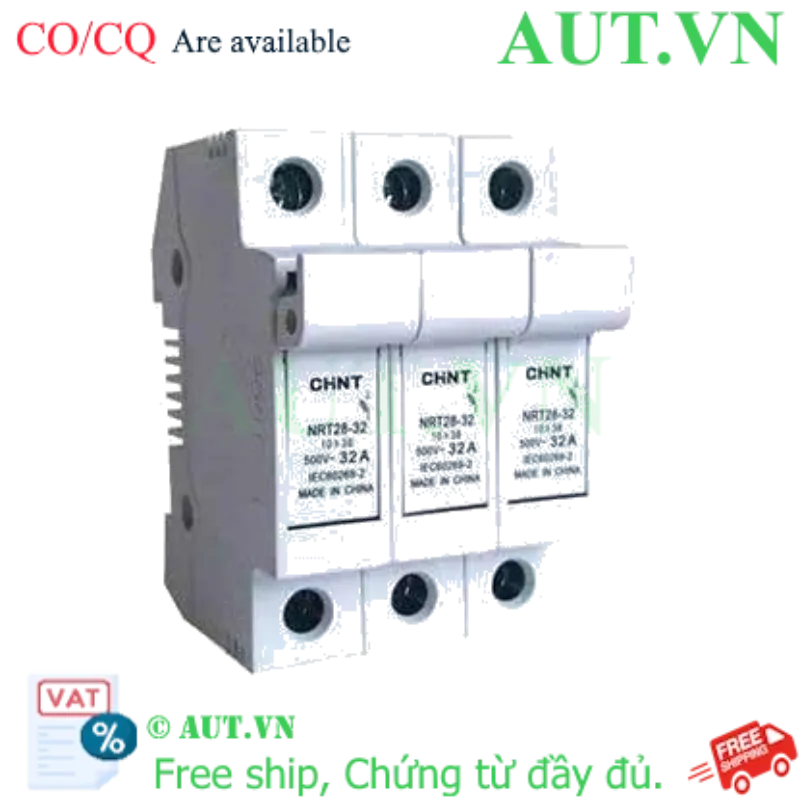 Ảnh của Đế cầu chì CHINT NRT28-32 3P base (EU) 