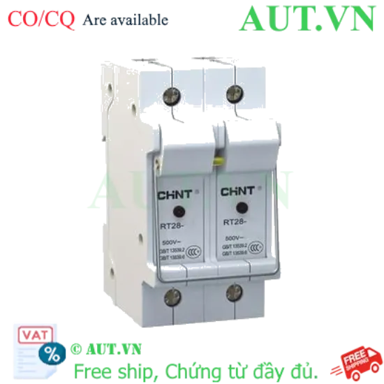 Ảnh của Đế cầu chì CHINT NRT28-32X 2P base (EU) 