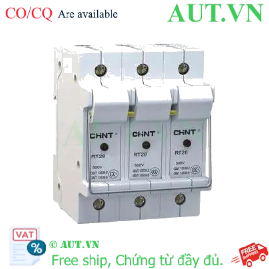 Ảnh của Đế cầu chì CHINT NRT28-32X 3P base (EU) 