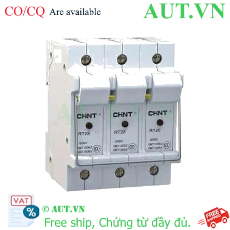 Ảnh của Đế cầu chì CHINT NRT28-32X 3P base (EU) 