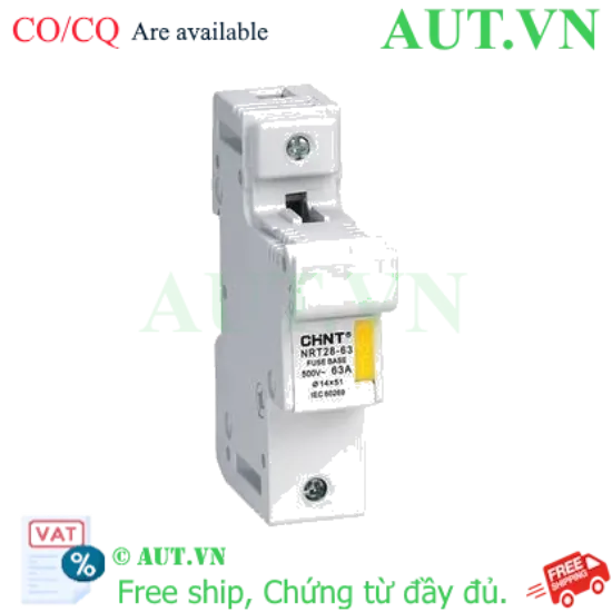 Ảnh của Đế cầu chì CHINT NRT28-63 1P base 