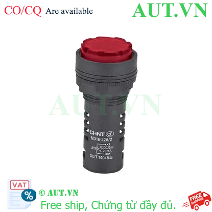 Ảnh của Đèn báo CHINT ND16-22A/2 220V RED phi 22