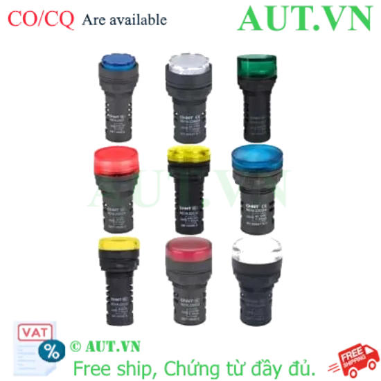 Ảnh của Đèn báo CHINT ND16-22AS/2 24V WHT phi 22