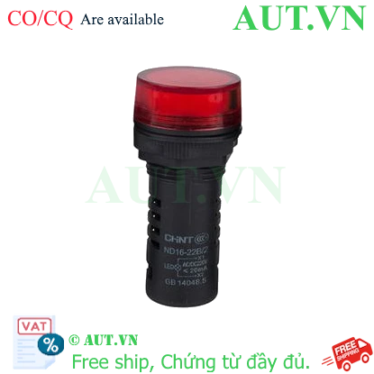 Ảnh của Đèn báo CHINT ND16-22B/2 220V RED phi 22