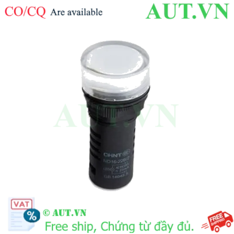 Ảnh của Đèn báo CHINT ND16-22B/2 220V WHT phi 22