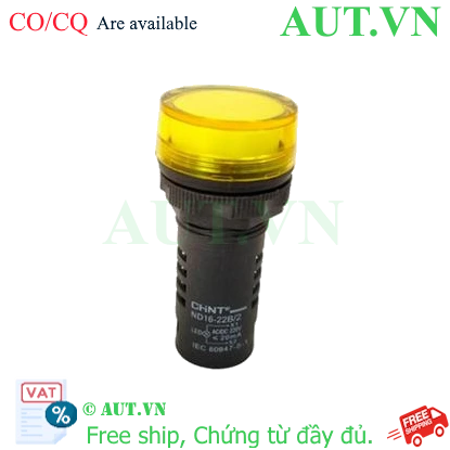 Ảnh của Đèn báo CHINT ND16-22B/2 220V YEL phi 22