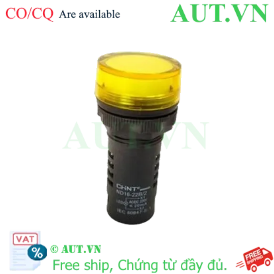 Ảnh của Đèn báo CHINT ND16-22B/2 220V YEL phi 22