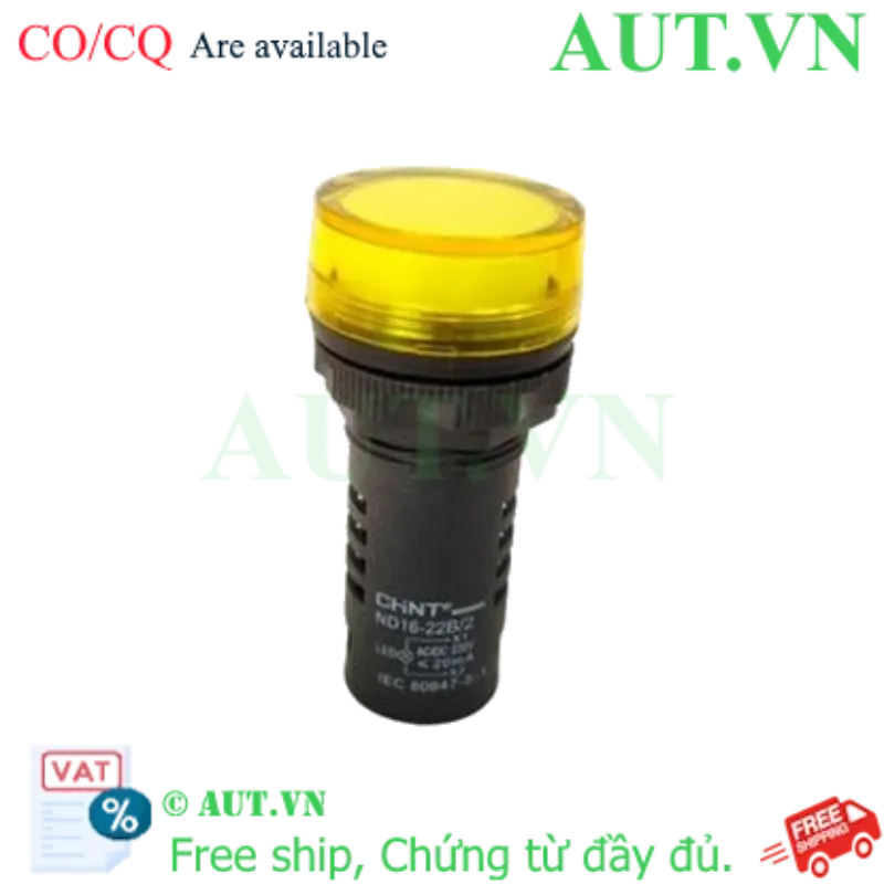 Ảnh của Đèn báo CHINT ND16-22B/2 220V YEL phi 22