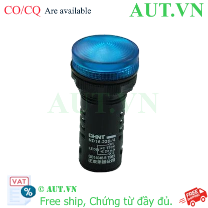 Ảnh của Đèn báo CHINT ND16-22B/4 110V BLU phi 22