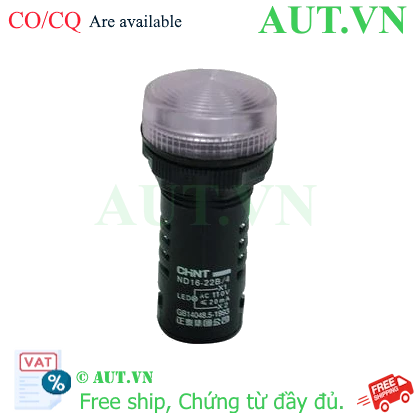 Ảnh của Đèn báo CHINT ND16-22B/4 110V WHT phi 22