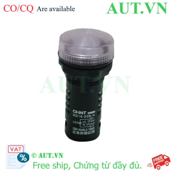 Ảnh của Đèn báo CHINT ND16-22B/4 110V WHT phi 22