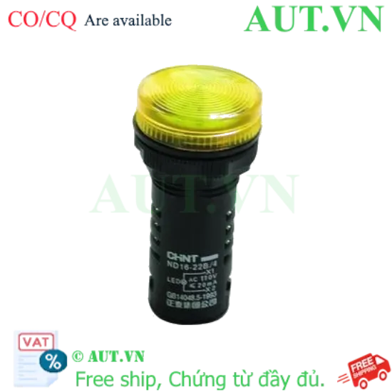 Ảnh của Đèn báo CHINT ND16-22B/4 110V YEL phi 22