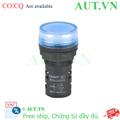 Ảnh của Đèn báo CHINT ND16-22BS/4 110V BLU phi 22