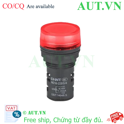 Ảnh của Đèn báo CHINT ND16-22BS/4 110V RED phi 22