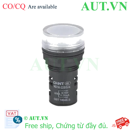Ảnh của Đèn báo CHINT ND16-22BS/4 110V WHT phi 22