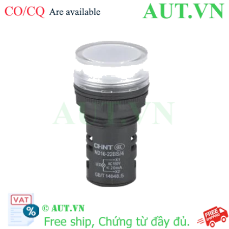 Ảnh của Đèn báo CHINT ND16-22BS/4 110V WHT phi 22