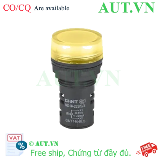 Ảnh của Đèn báo CHINT ND16-22BS/4 110V YEL phi 22