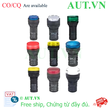 Ảnh của Đèn báo CHINT ND16-22C/4 230V GRN phi 22