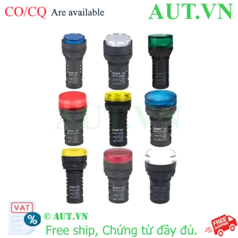 Ảnh của Đèn báo CHINT ND16-22C/4 230V GRN phi 22