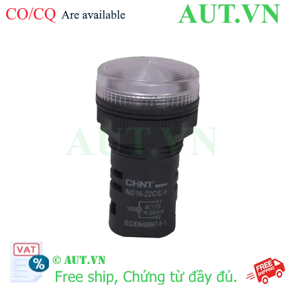 Ảnh của Đèn báo CHINT ND16-22CS/4 110V WHT phi 22