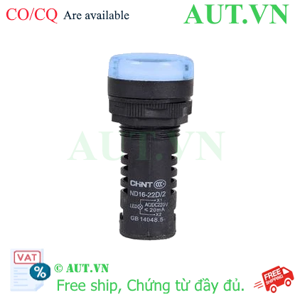 Ảnh của Đèn báo CHINT ND16-22D/2 220V BLU phi 22