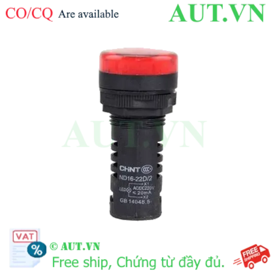 Ảnh của Đèn báo CHINT ND16-22D/2 220V RED phi 22