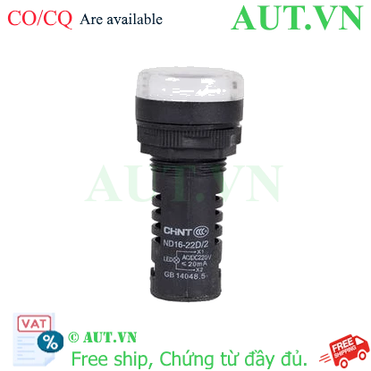 Ảnh của Đèn báo CHINT ND16-22D/2 220V WHT phi 22