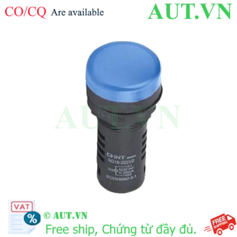 Ảnh của Đèn báo CHINT ND16-22D/2 24V BLU phi 22