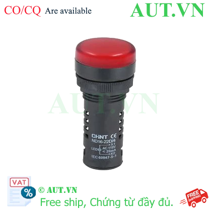 Ảnh của Đèn báo CHINT ND16-22D/4 110V RED phi 22