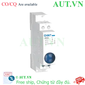 Ảnh của Đèn Báo LED Module CHINT ND9-1/B 24V (Màu Xanh) - Lắp Thanh Ray DIN