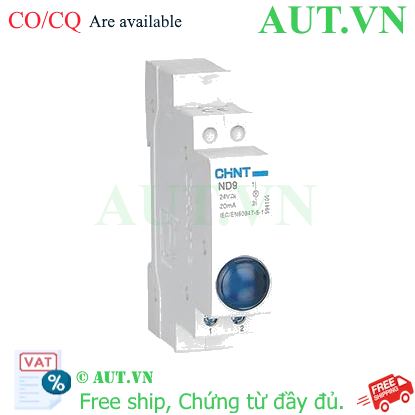 Ảnh của Đèn báo gắn thanh ray dạng module CHINT ND9-1/B 24V 