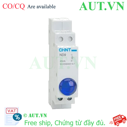 Ảnh của Đèn báo gắn thanh ray dạng module CHINT ND9-1/B 6.3V 