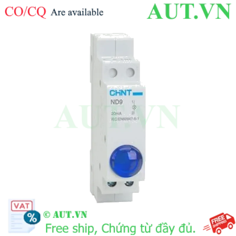 Ảnh của Đèn Báo Thanh Ray Module CHINT ND9-1/B 6.3V - Màu Xanh (Blue)