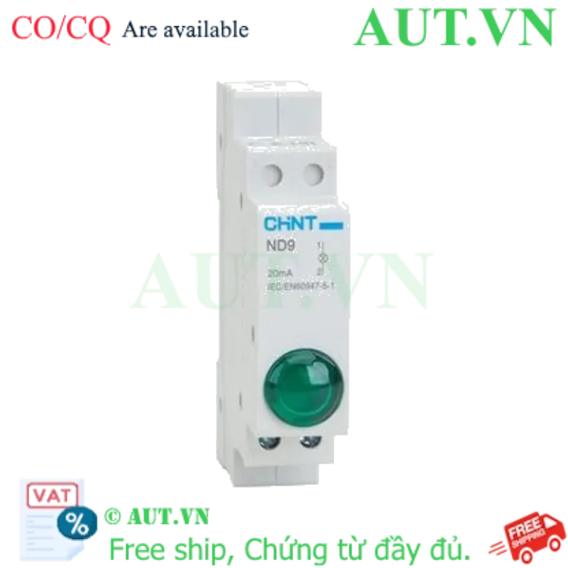Ảnh của Đèn báo gắn thanh ray dạng module CHINT ND9-1/G 110V 