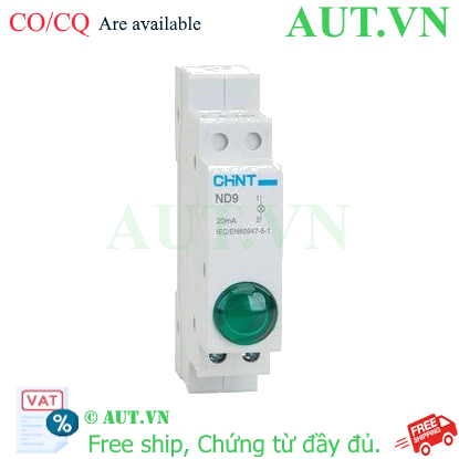 Ảnh của Đèn báo gắn thanh ray dạng module CHINT ND9-1/G 12V 