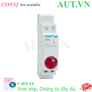 Ảnh của Đèn Báo Gắn Thanh Ray CHINT ND9-1/R 12V (LED Đỏ) - AUT.VN