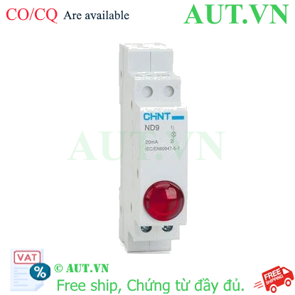 Ảnh của Đèn báo gắn thanh ray dạng module CHINT ND9-1/R 12V 