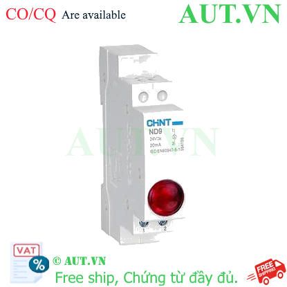 Ảnh của Đèn báo gắn thanh ray dạng module CHINT ND9-1/R 24V 